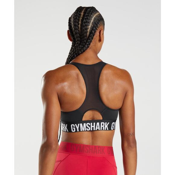 NWOT Gymshark Training Brandmark Sports Bra Black Size S - Picture 2 of 6